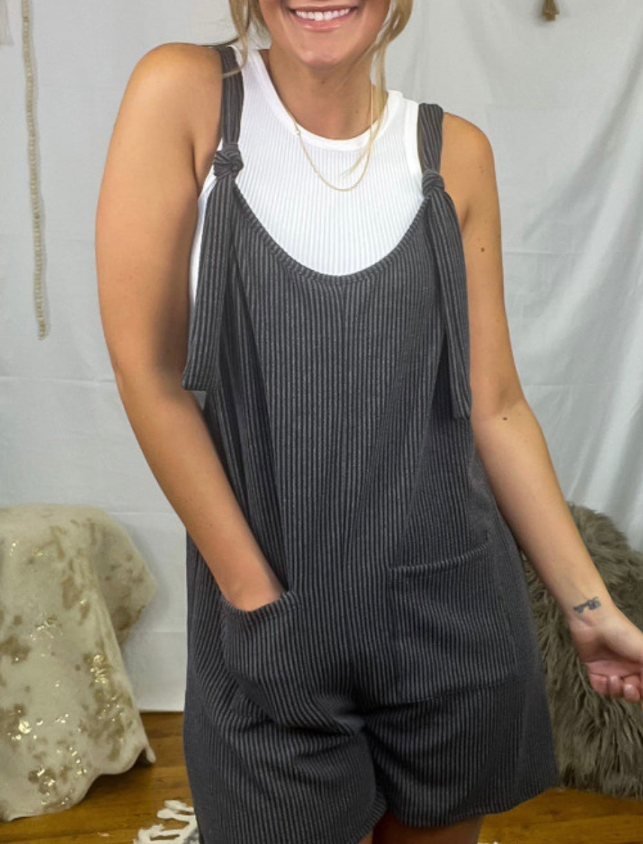 Dark Grey Romper