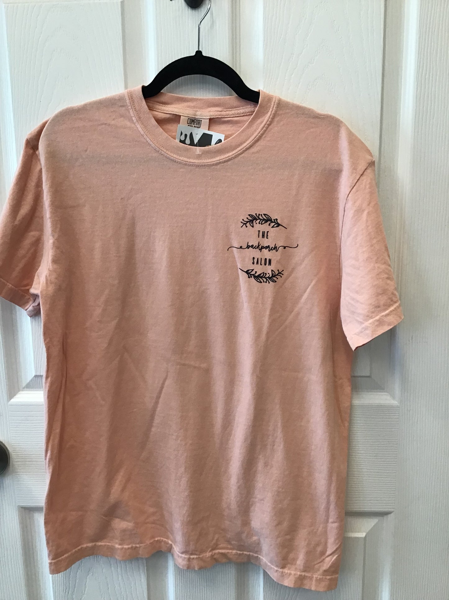 Blush Back Porch Logo Tee