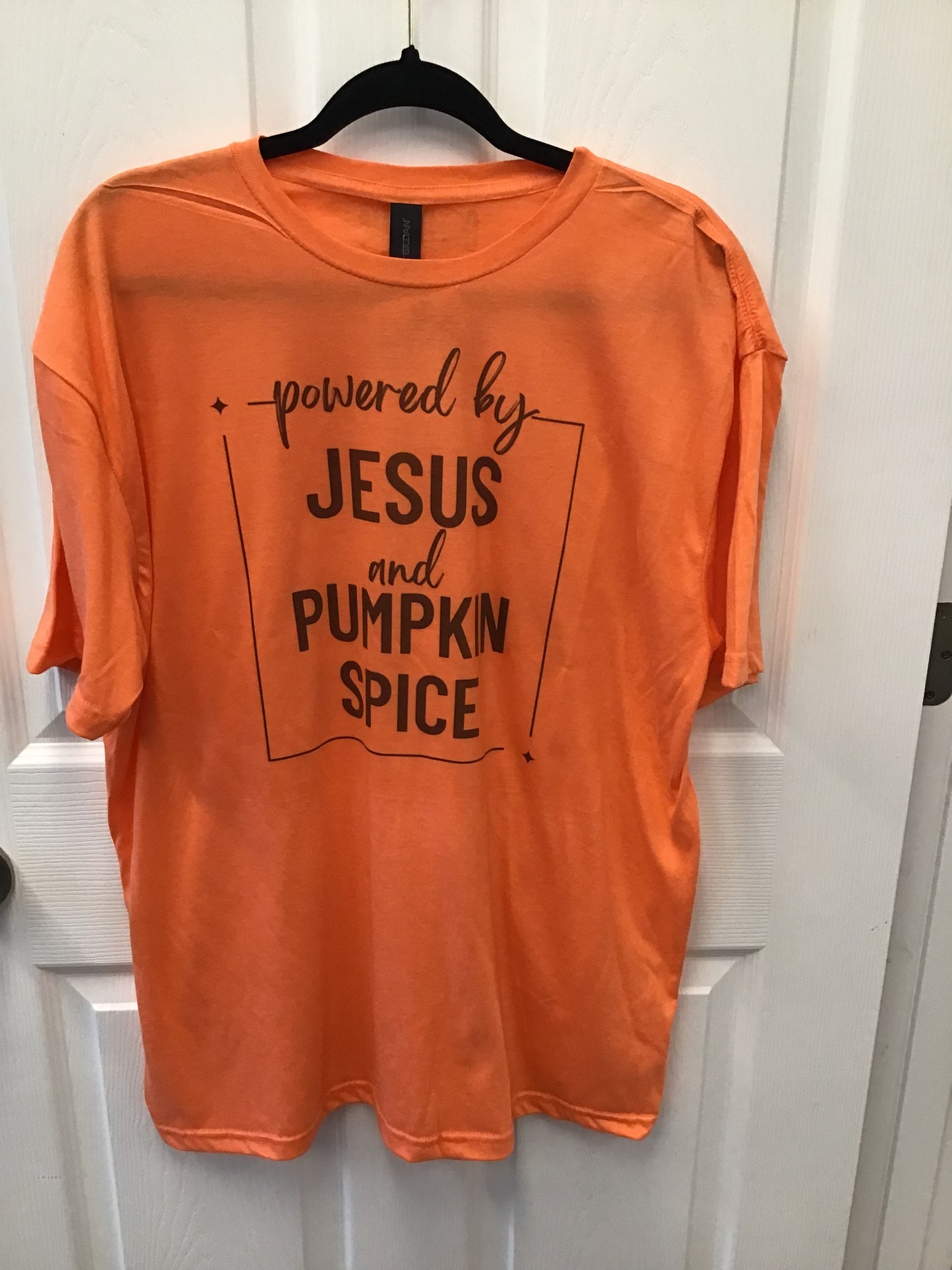 Powered by Jesus and Pumpkins Tshirt