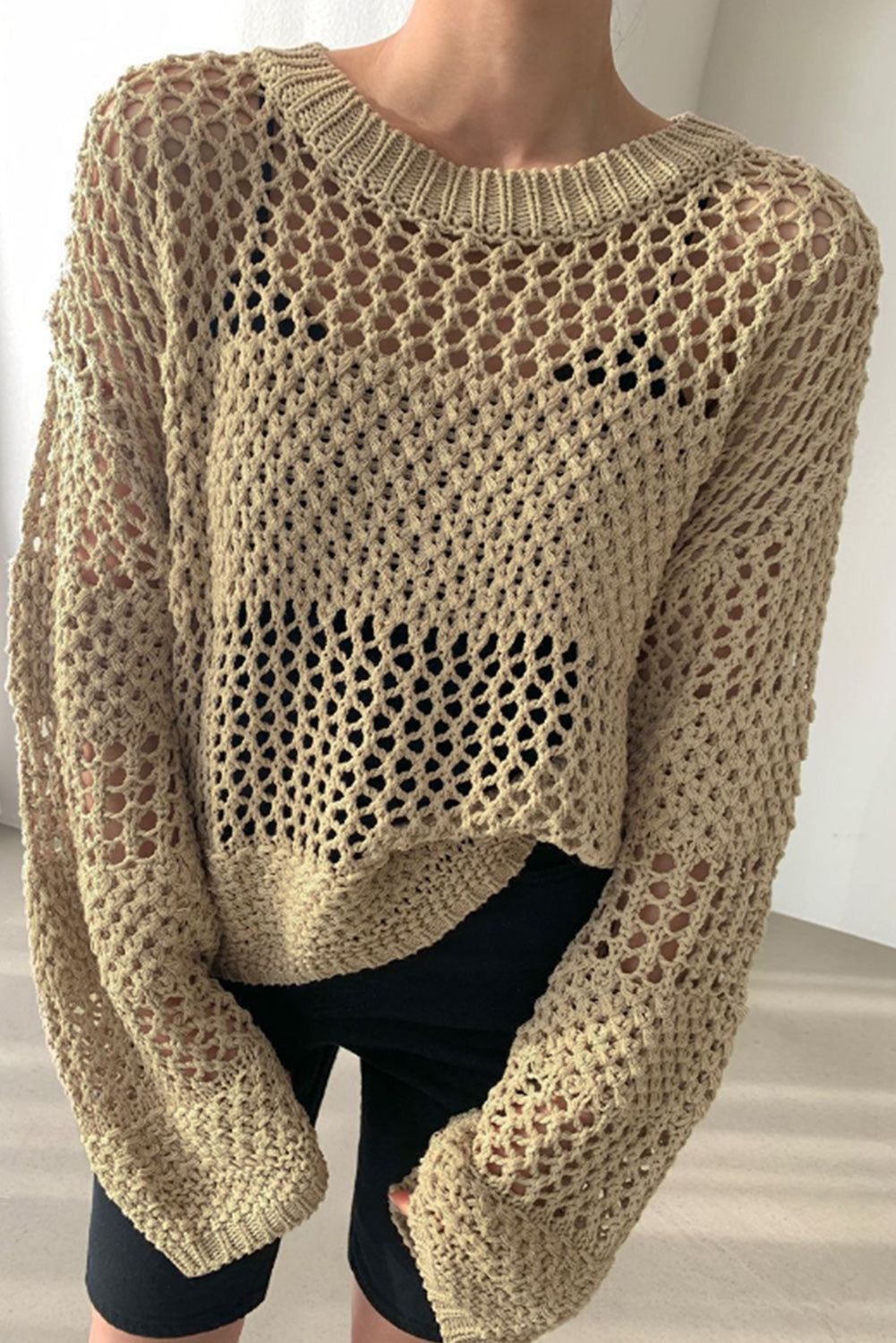 Khaki Knitted Sweater