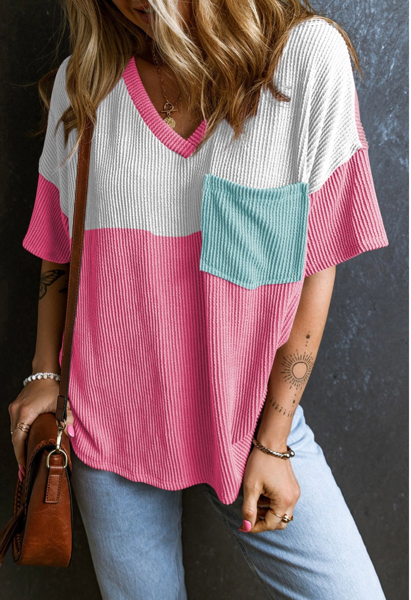 Colorblock Pocket Tee