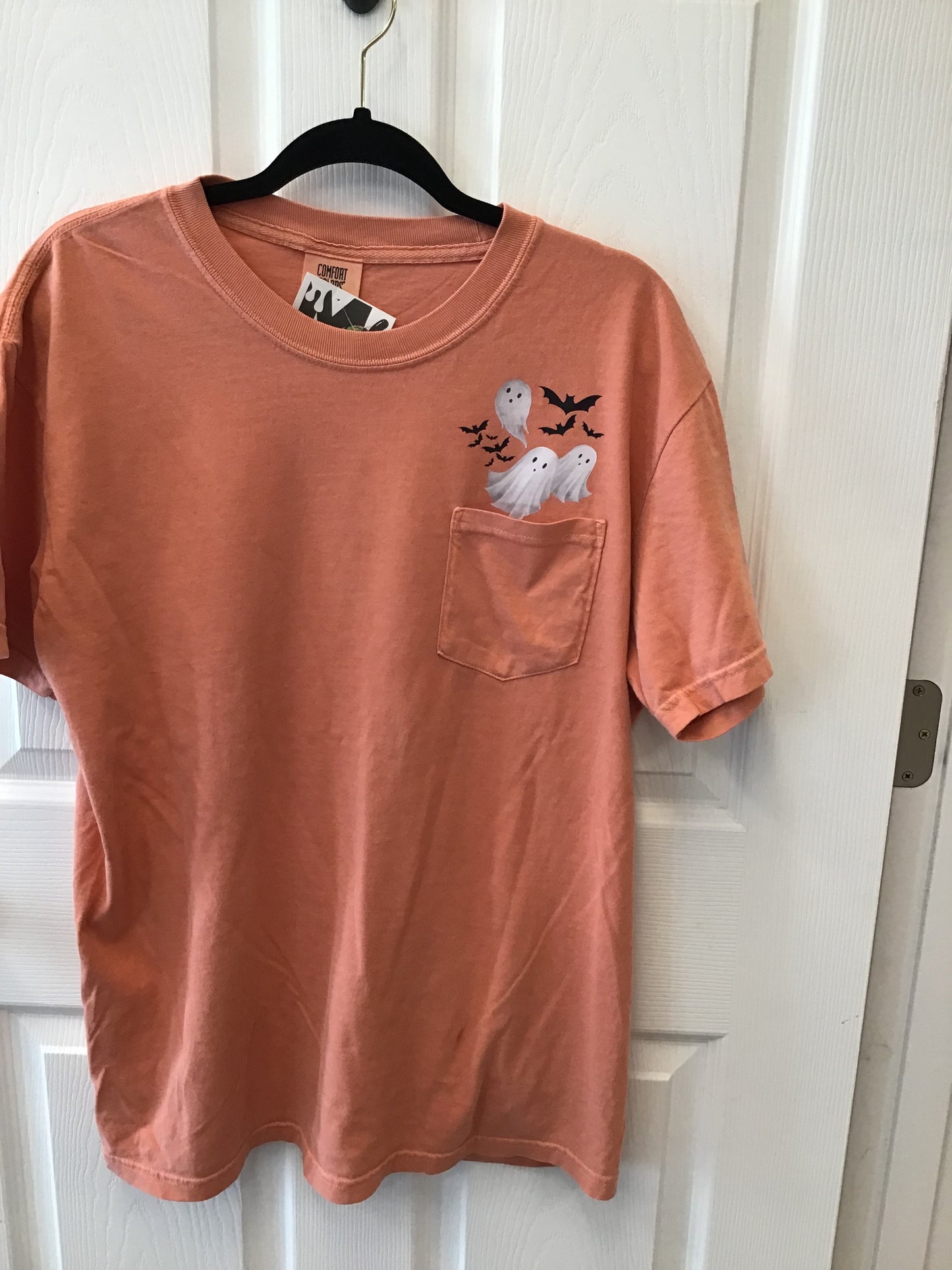 Orange Ghost Pocket Tee