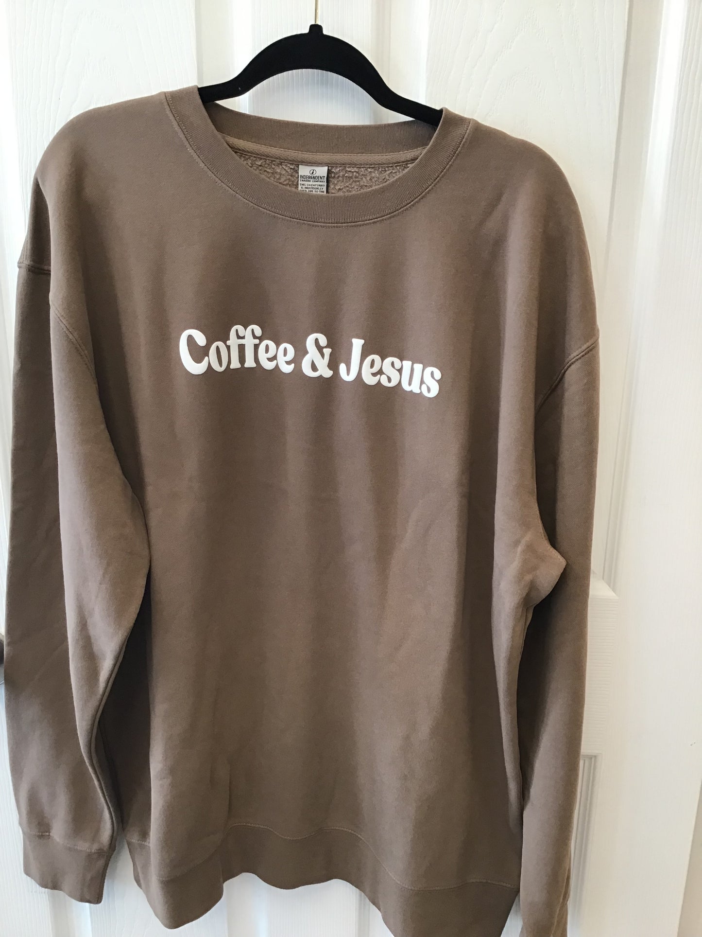Coffee & Jesus Brown Sweatshirt