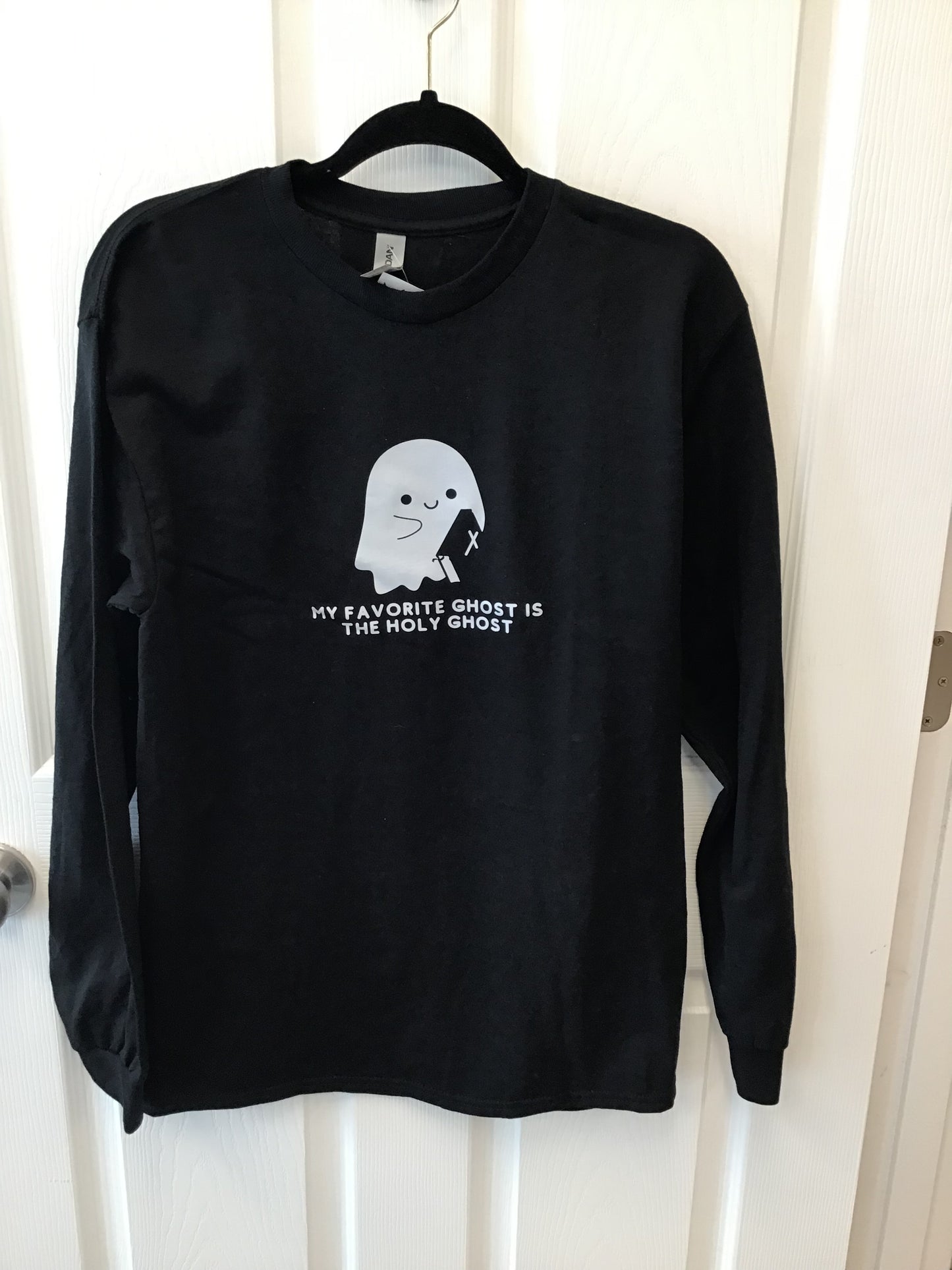 Black Holy Ghost Long-Sleeve Tshirt